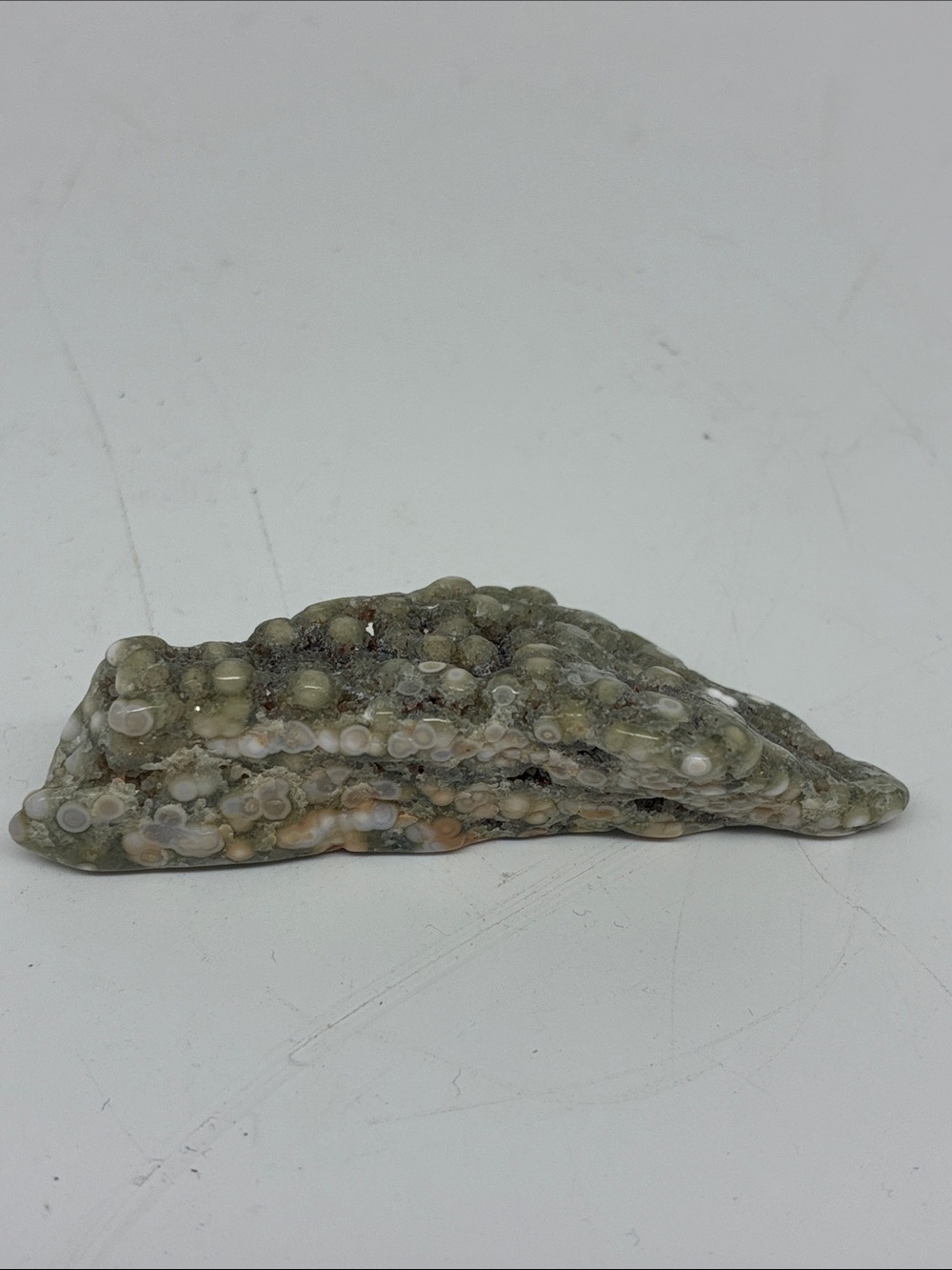 Ocean Jasper Polished Slab - White, Green & Tan ROCK - Picture 4 of 4